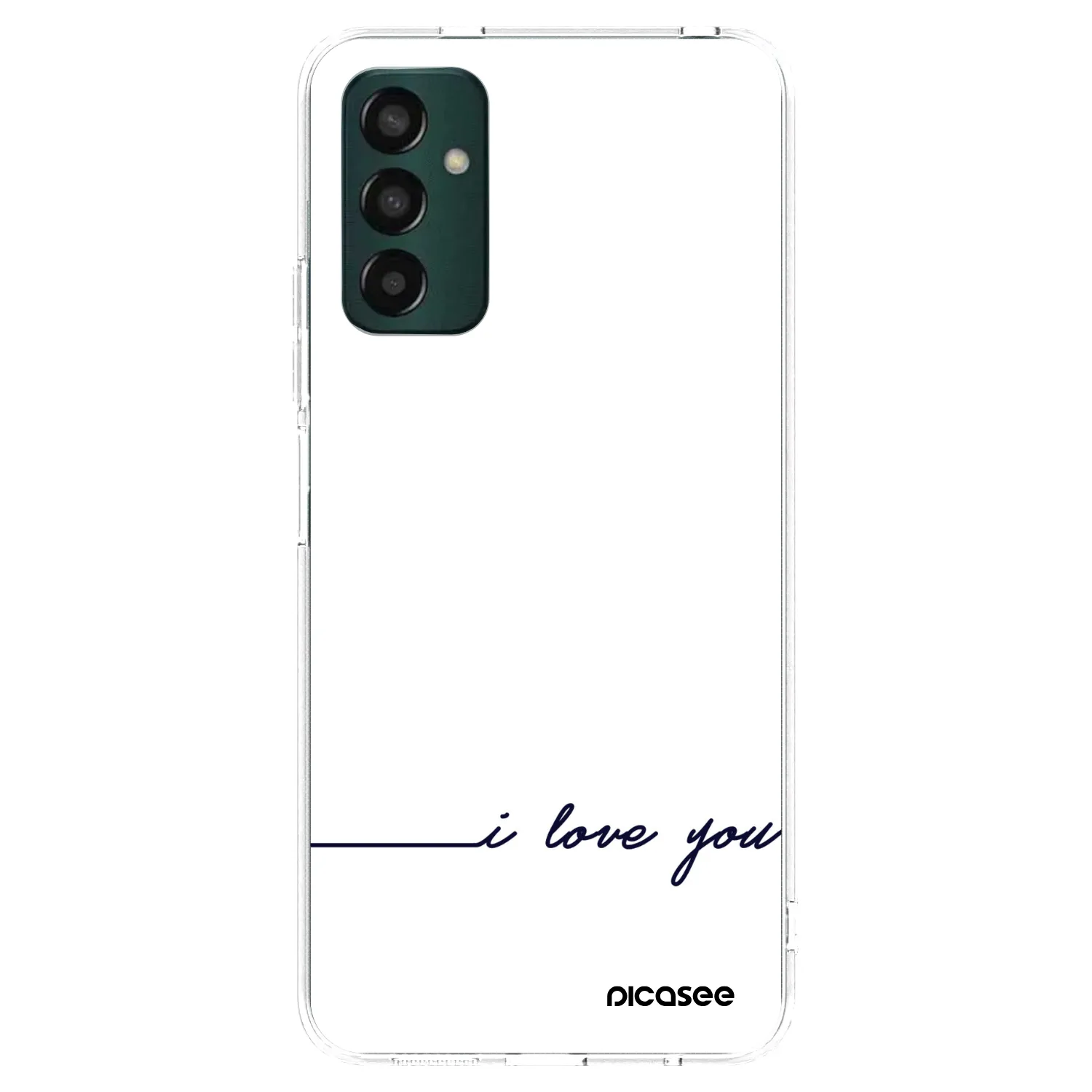 Picasee silikonski prozorni ovitek za Samsung Galaxy M13 M135F - I love you