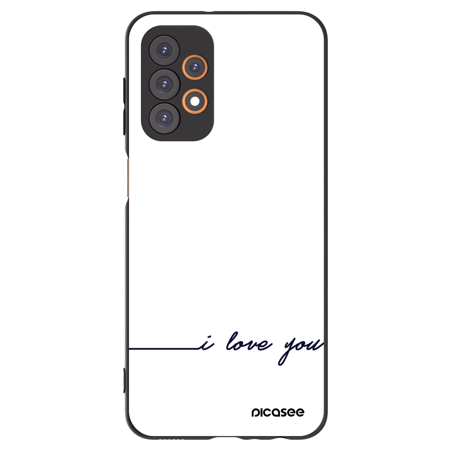 Picasee silikonski črni ovitek za Samsung Galaxy A23 A236B 5G - I love you