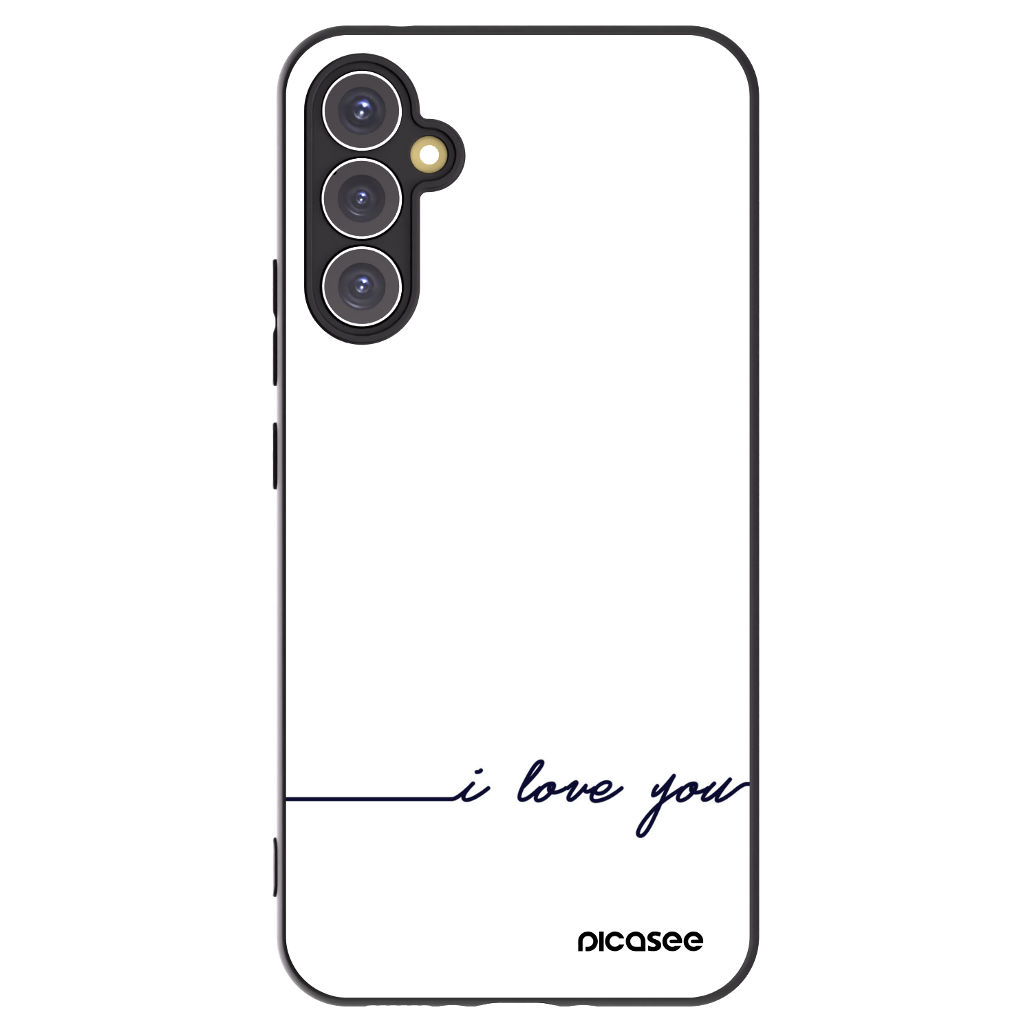 Picasee silikonski črni ovitek za Samsung Galaxy A34 5G A346B - I love you