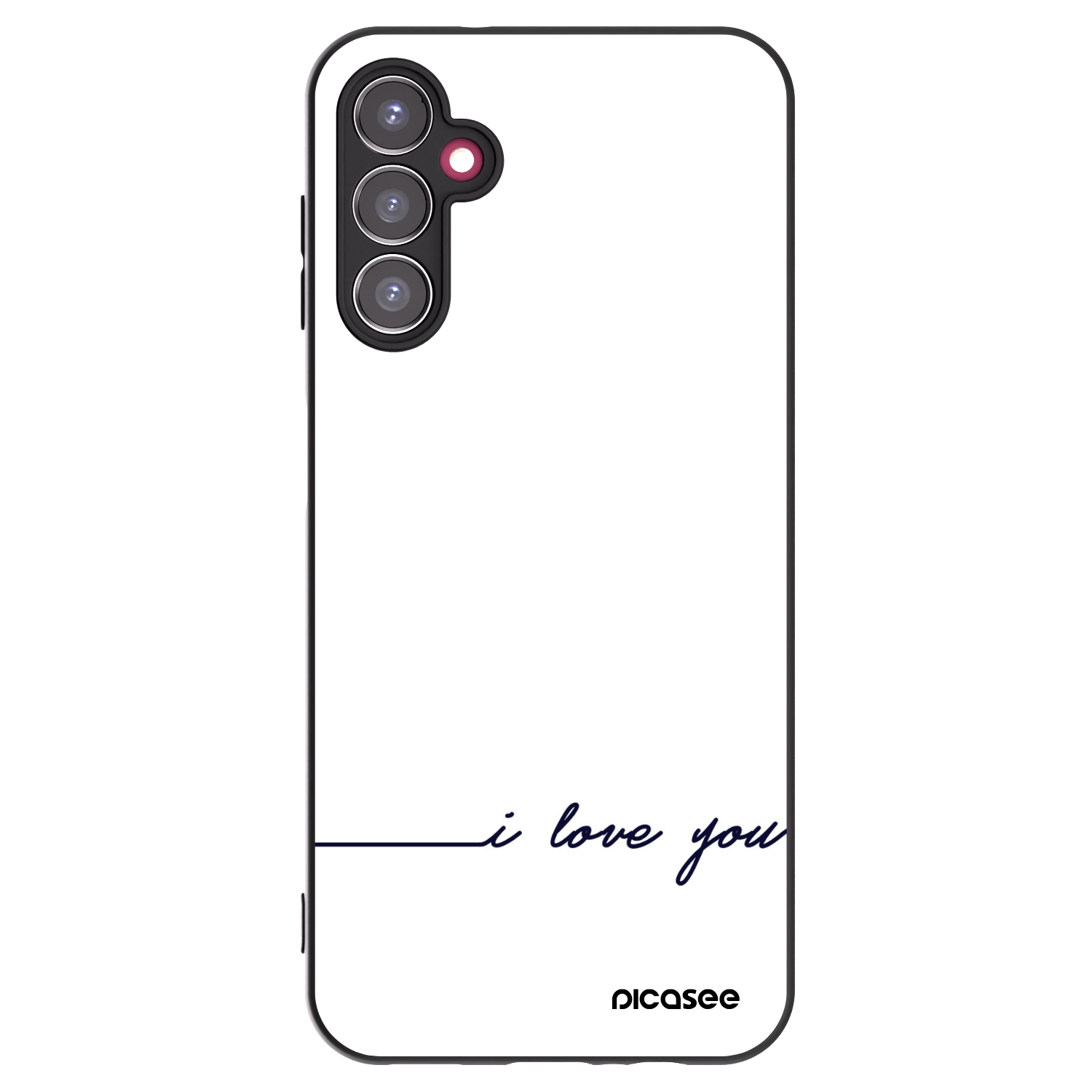 Picasee silikonski črni ovitek za Samsung Galaxy A14 4G A145R - I love you