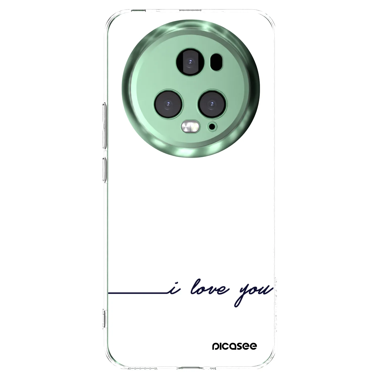 Picasee silikonski prozorni ovitek za Honor Magic5 Pro - I love you