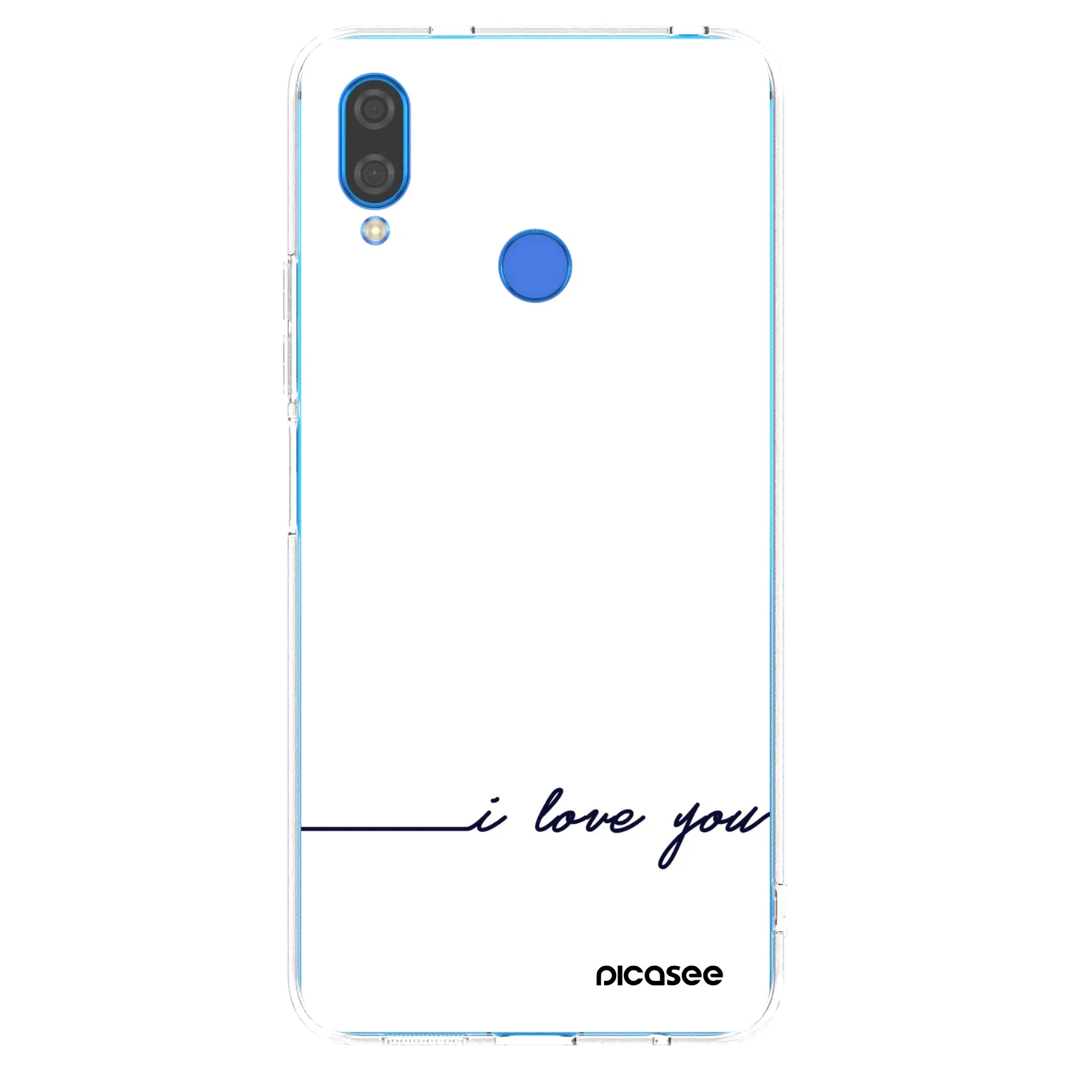 Picasee silikonski prozorni ovitek za Huawei Nova 3 - I love you
