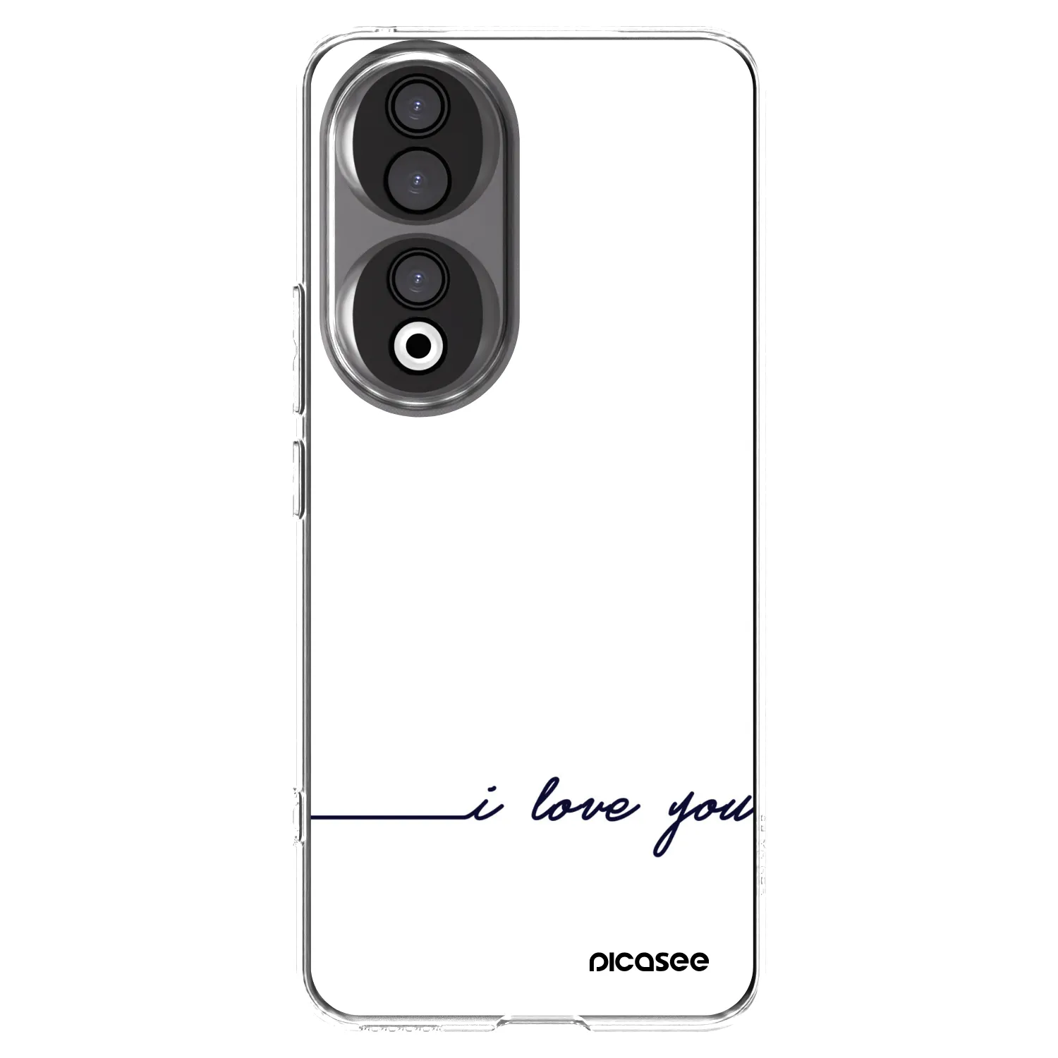 Picasee silikonski prozorni ovitek za Honor 90 5G - I love you