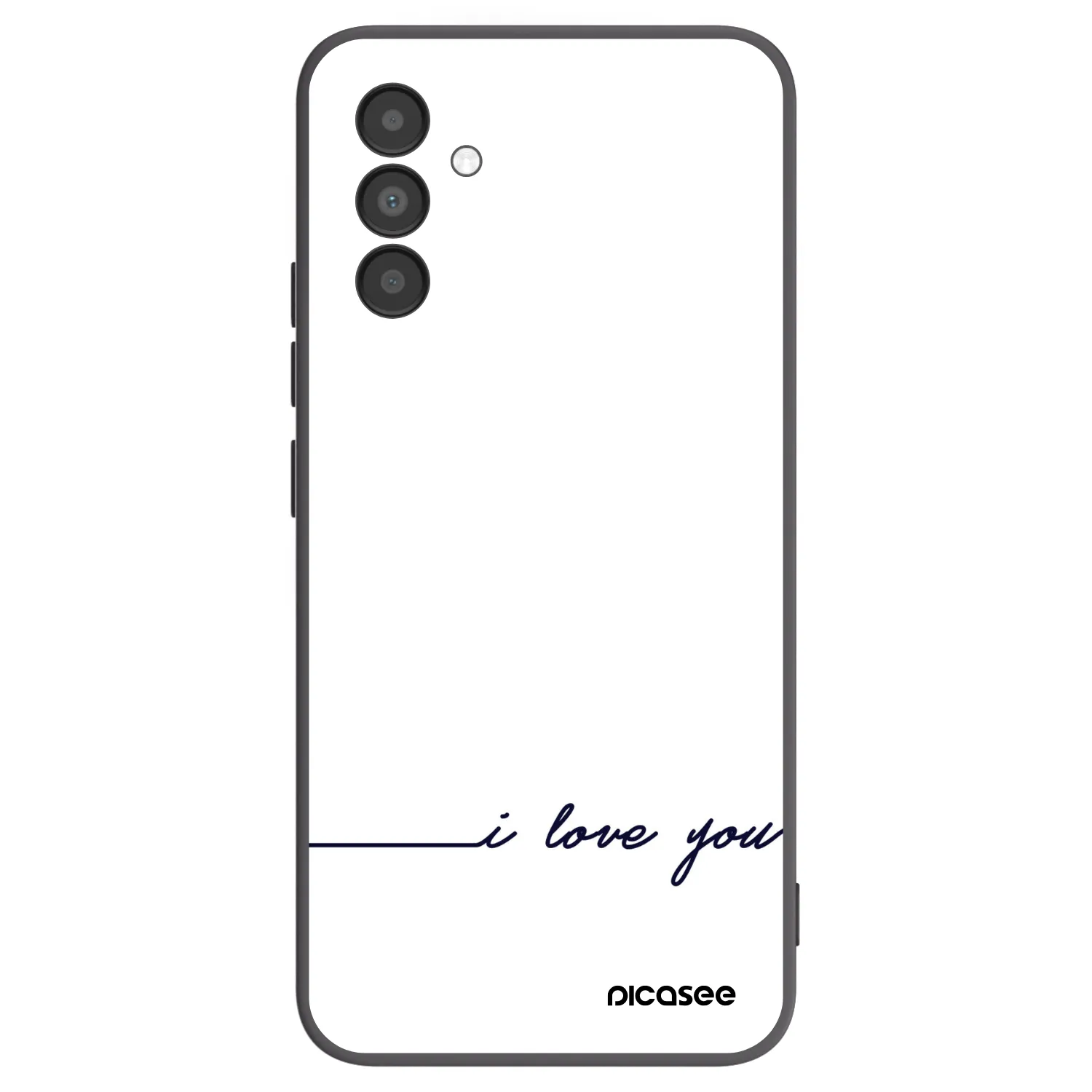 Picasee silikonski črni ovitek za Samsung Galaxy A04s A047F - I love you
