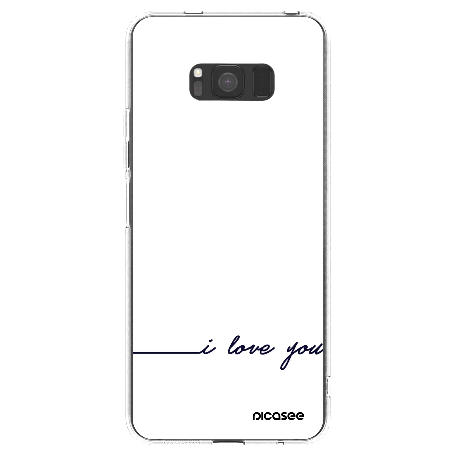Picasee silikonski prozorni ovitek za Samsung Galaxy S8 G950F - I love you
