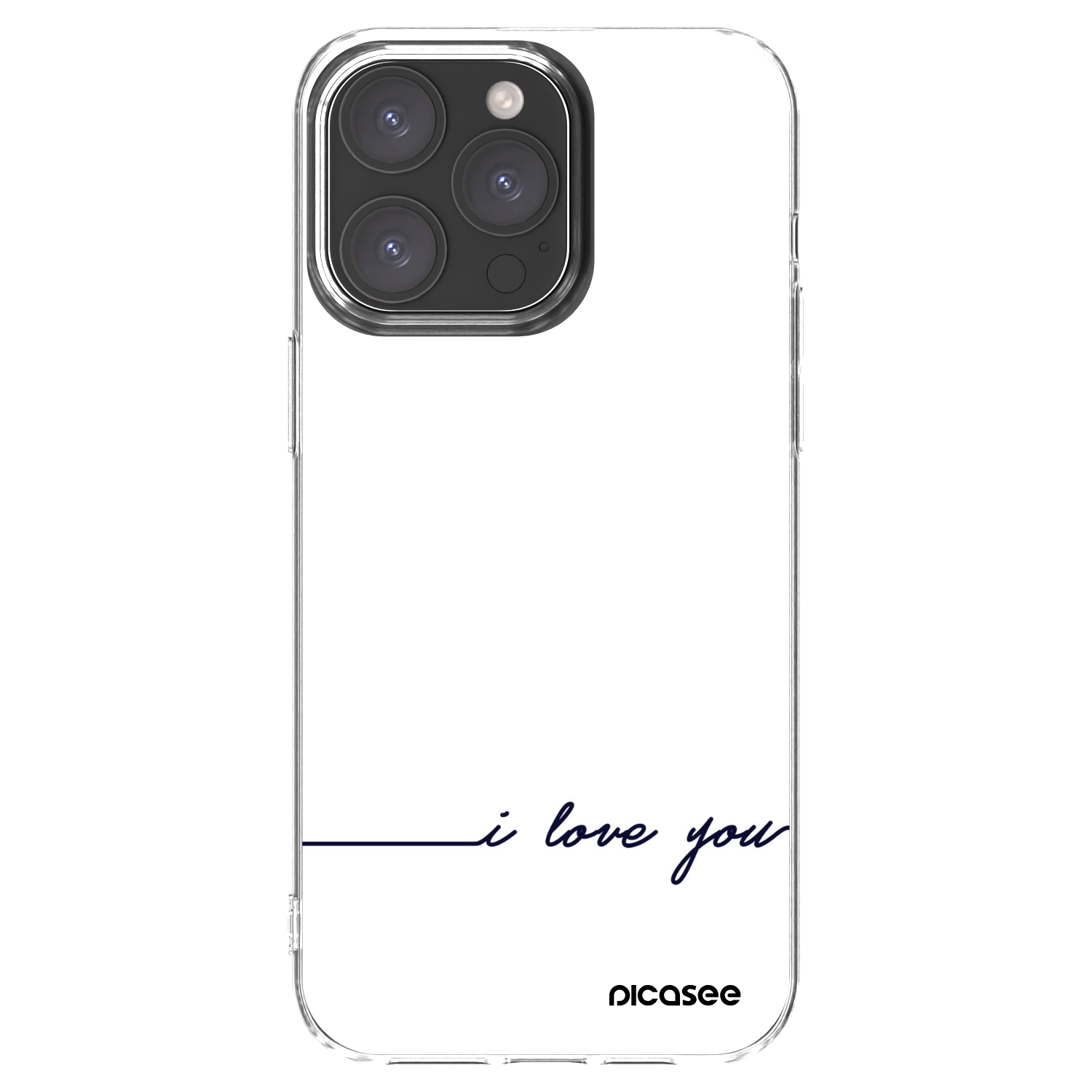 Picasee silikonski prozorni ovitek za Apple iPhone 15 Pro Max - I love you