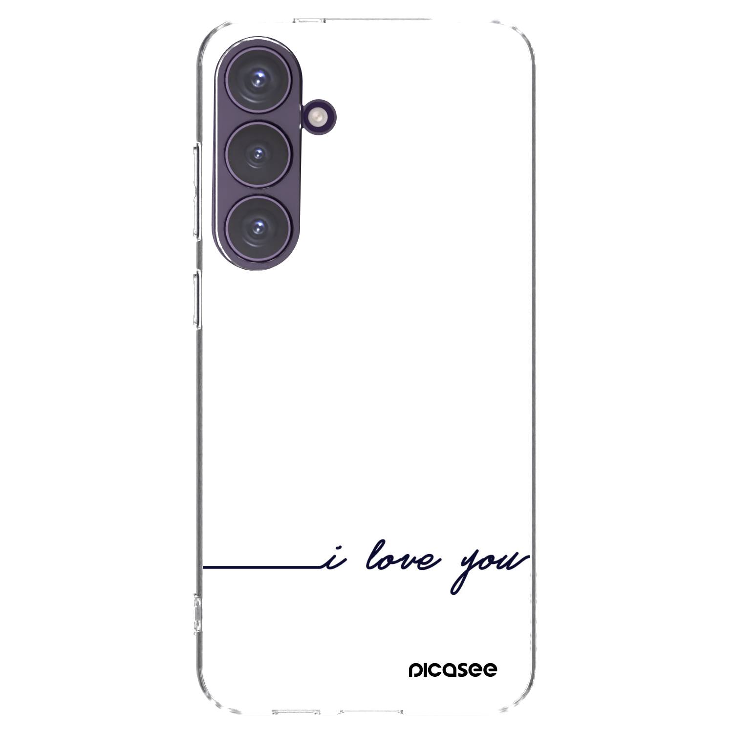 Picasee silikonski prozorni ovitek za Samsung Galaxy S24+ S926B 5G - I love you