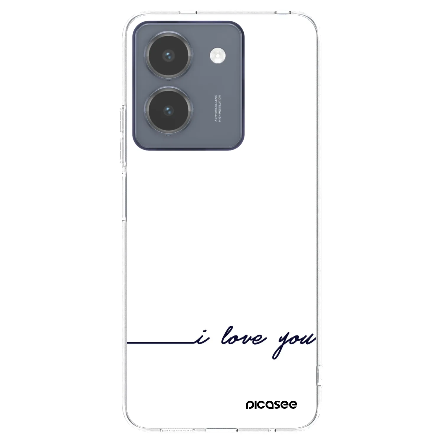 Picasee silikonski prozorni ovitek za Vivo Y36 4G - I love you