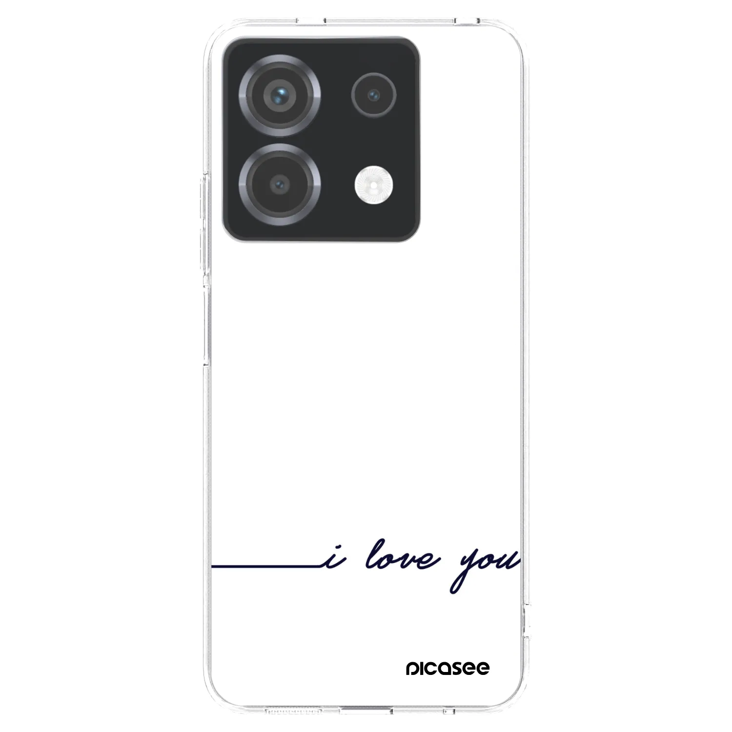 Picasee silikonski prozorni ovitek za Xiaomi Poco X6 - I love you