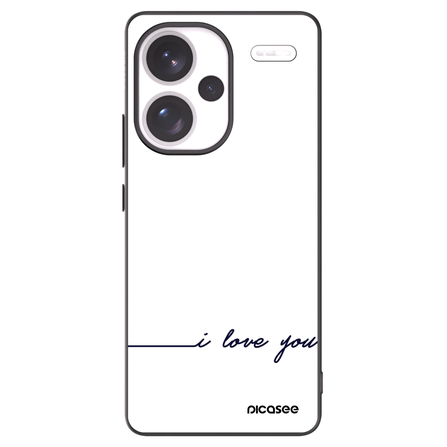 Picasee silikonski črni ovitek za Xiaomi Redmi Note 13 Pro+ 5G - I love you