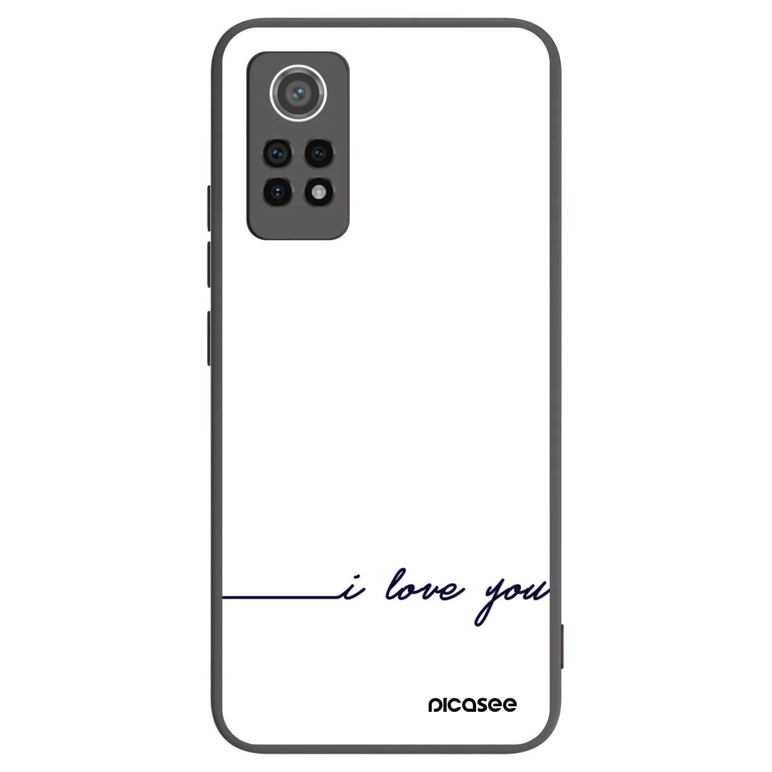 Picasee silikonski črni ovitek za Xiaomi Redmi Note 12 Pro 4G - I love you