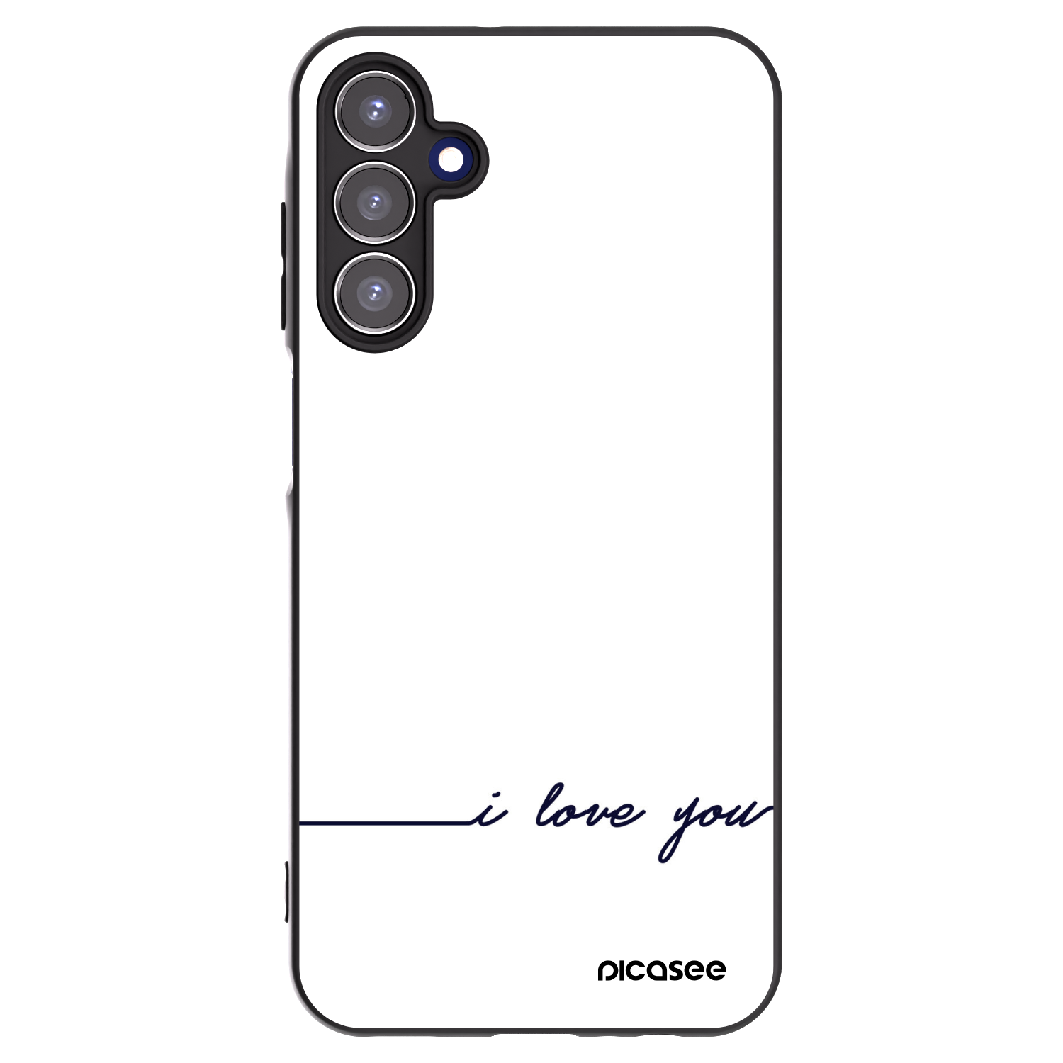 Picasee silikonski črni ovitek za Samsung Galaxy A15 A155F 4G - I love you