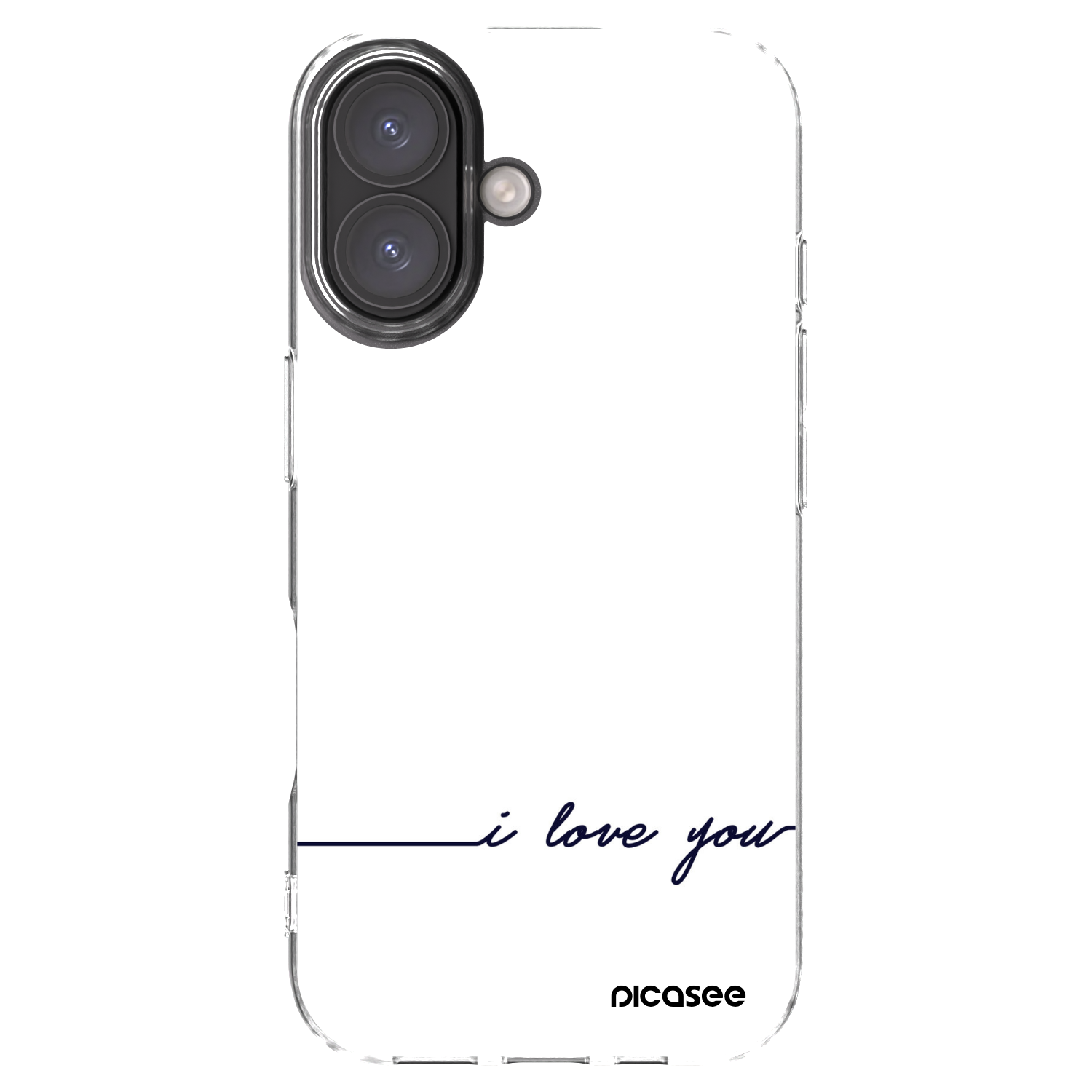 Picasee silikonski prozorni ovitek za Apple iPhone 16 - I love you