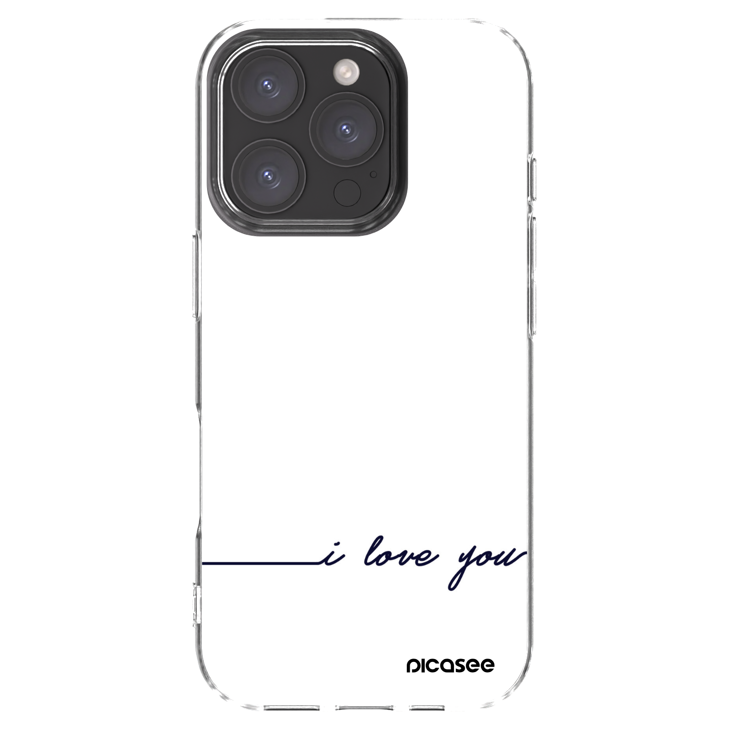 Picasee silikonski prozorni ovitek za Apple iPhone 16 Pro - I love you