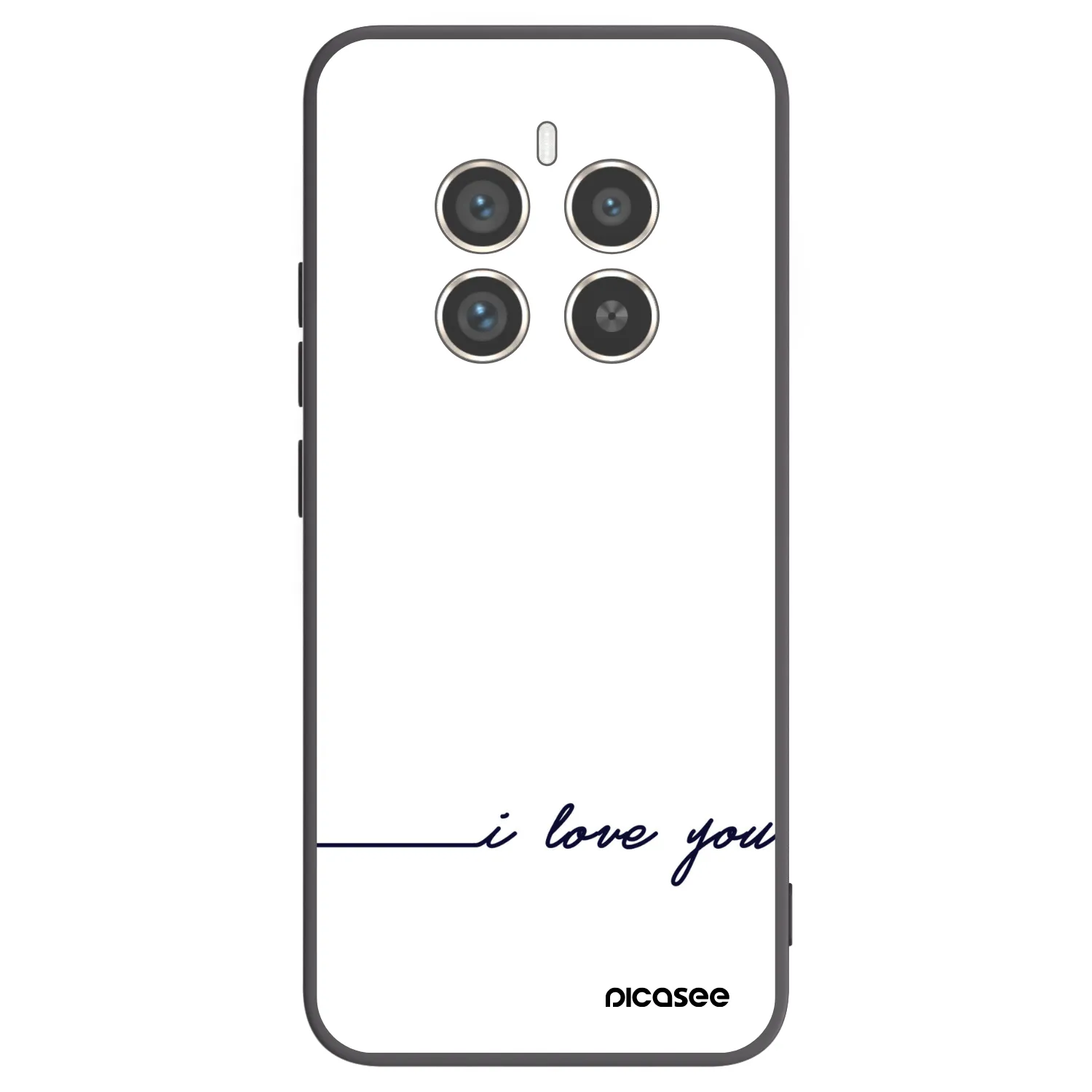 Picasee silikonski črni ovitek za Realme 12 Pro 5G - I love you