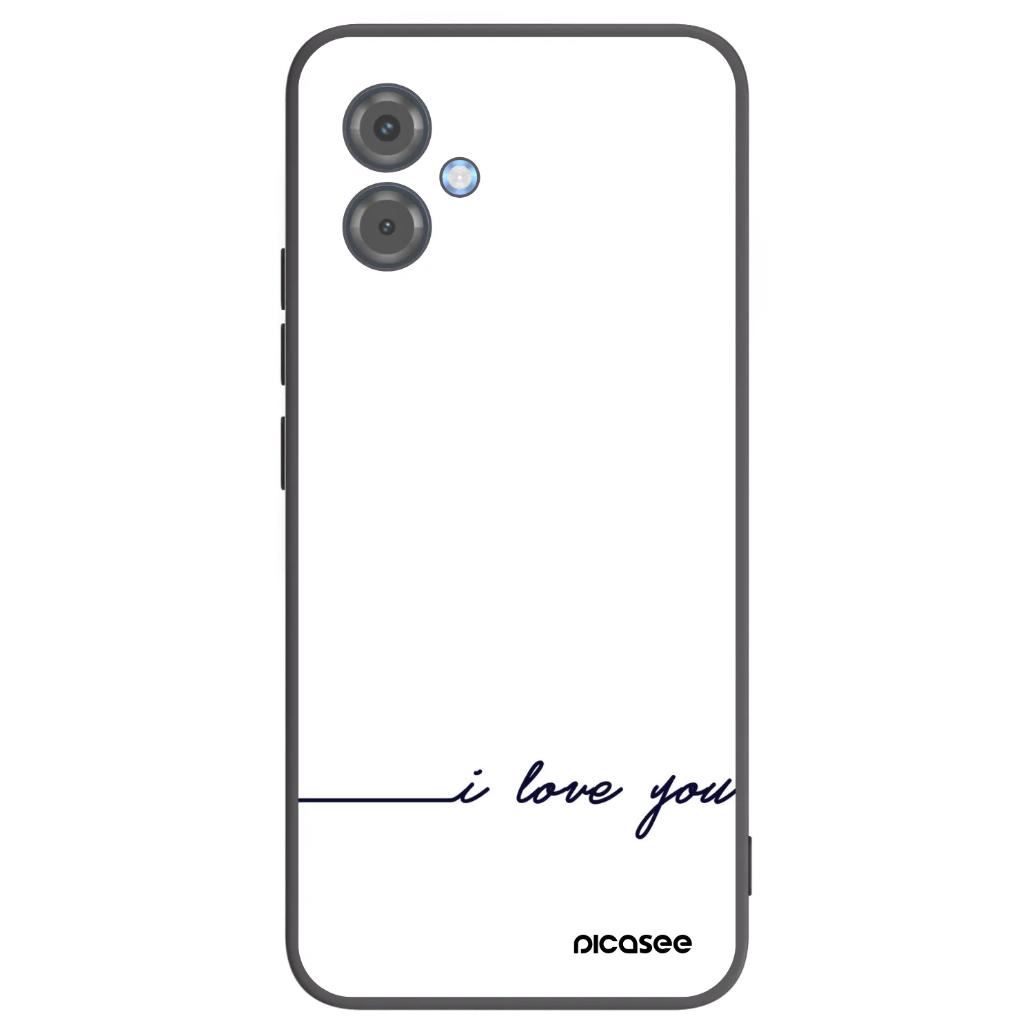 Picasee silikonski črni ovitek za Motorola Moto G14 - I love you