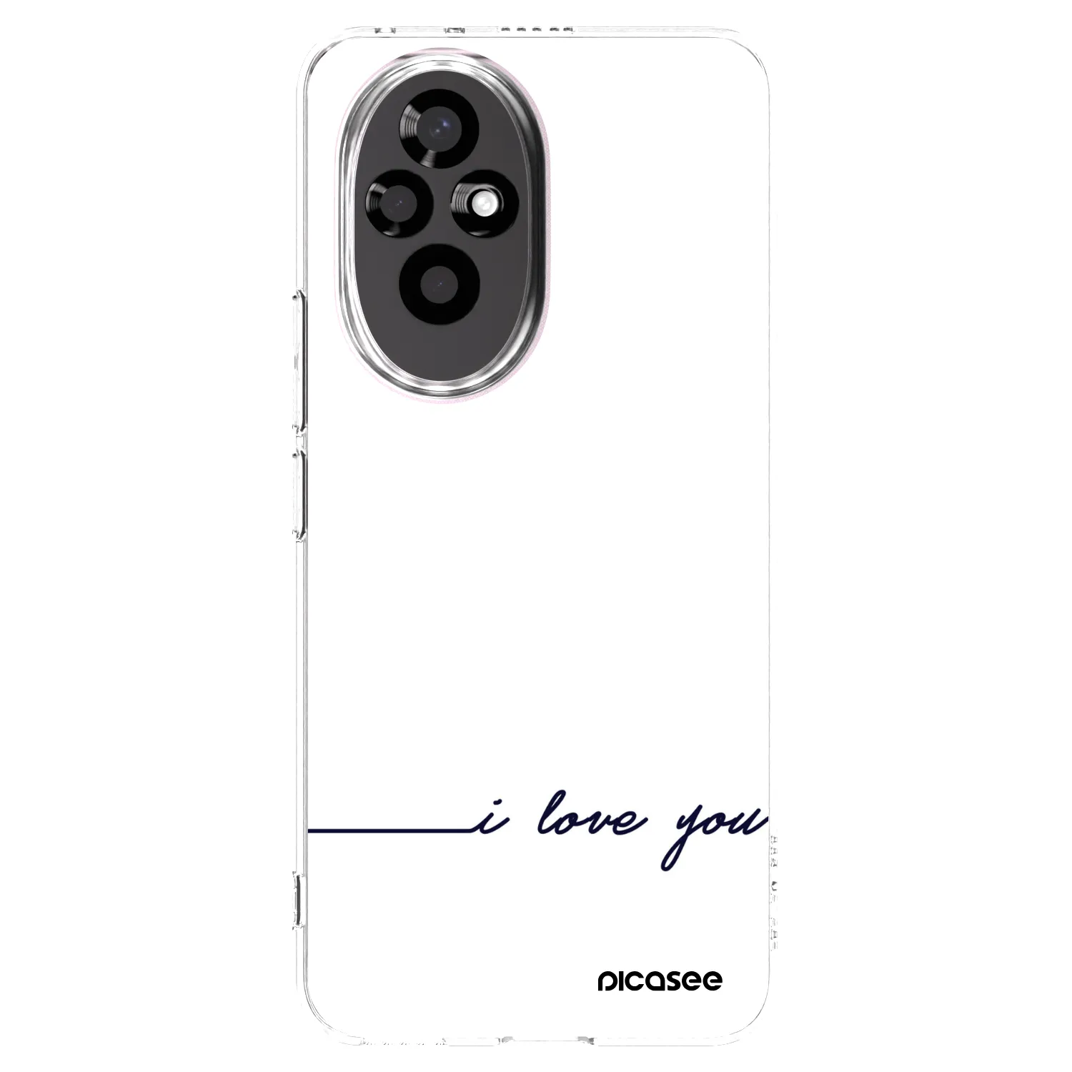 Picasee silikonski prozorni ovitek za Honor 200 Pro 5G - I love you