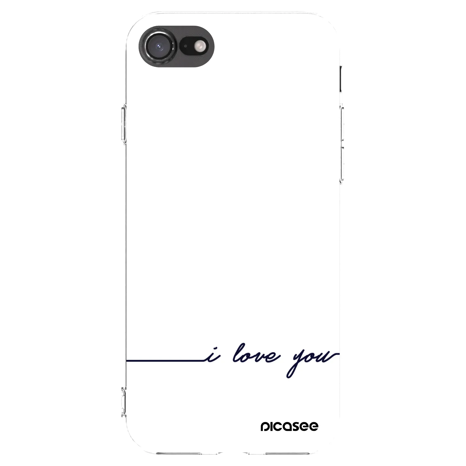 Picasee silikonski prozorni ovitek za Apple iPhone 7 - I love you