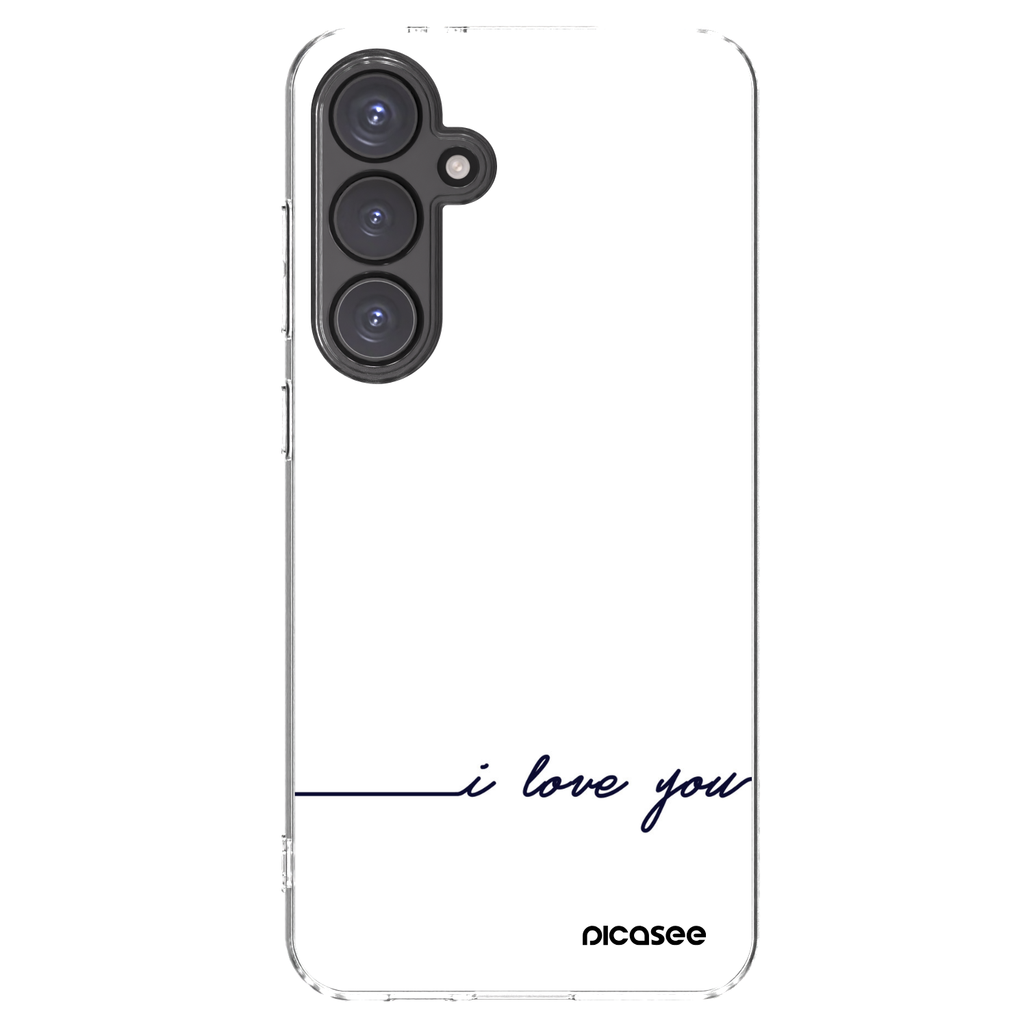 Picasee silikonski prozorni ovitek za Samsung Galaxy S24 FE S721B - I love you