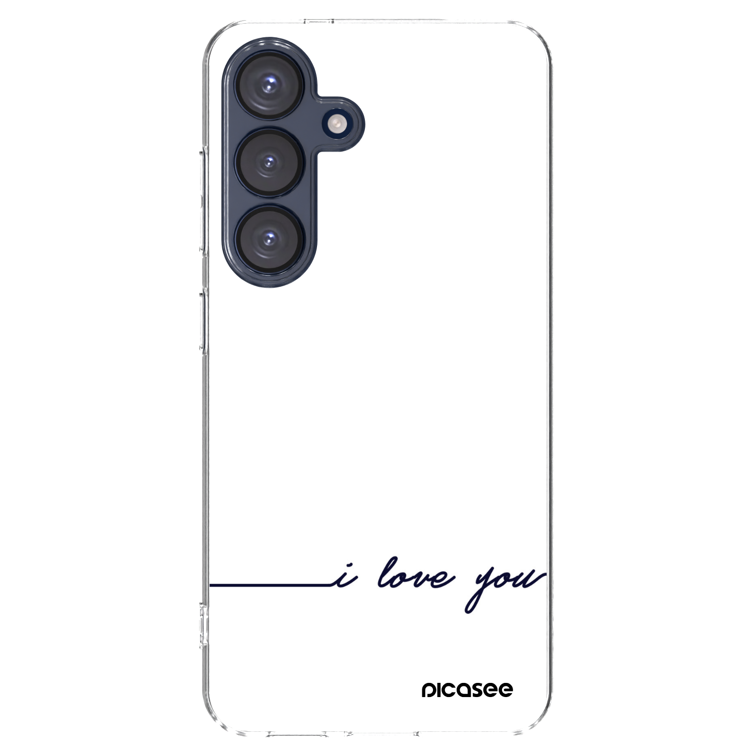 Picasee silikonski prozorni ovitek za Samsung Galaxy S25 5G - I love you