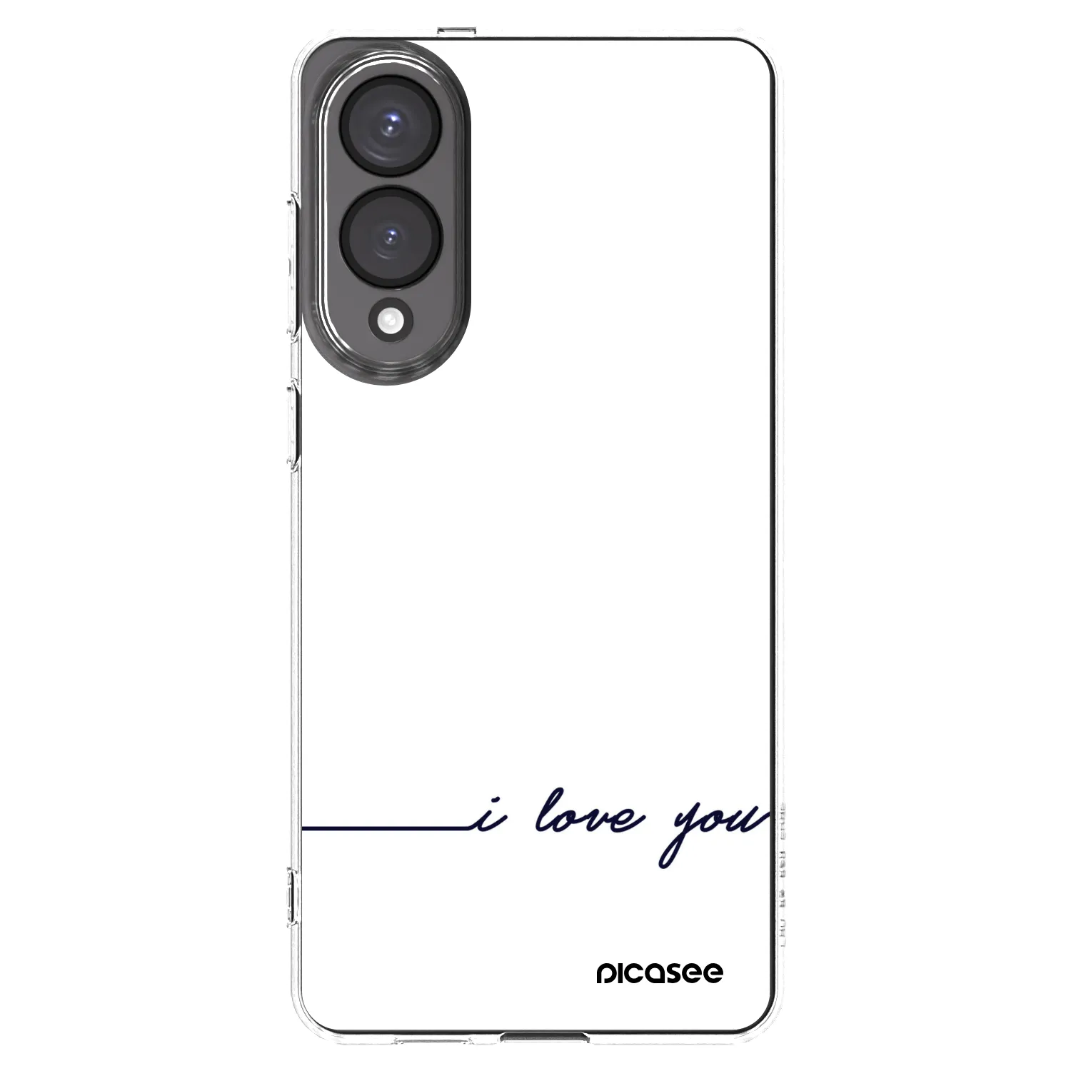 Picasee silikonski prozorni ovitek za Samsung Galaxy S25 Edge 5G - I love you
