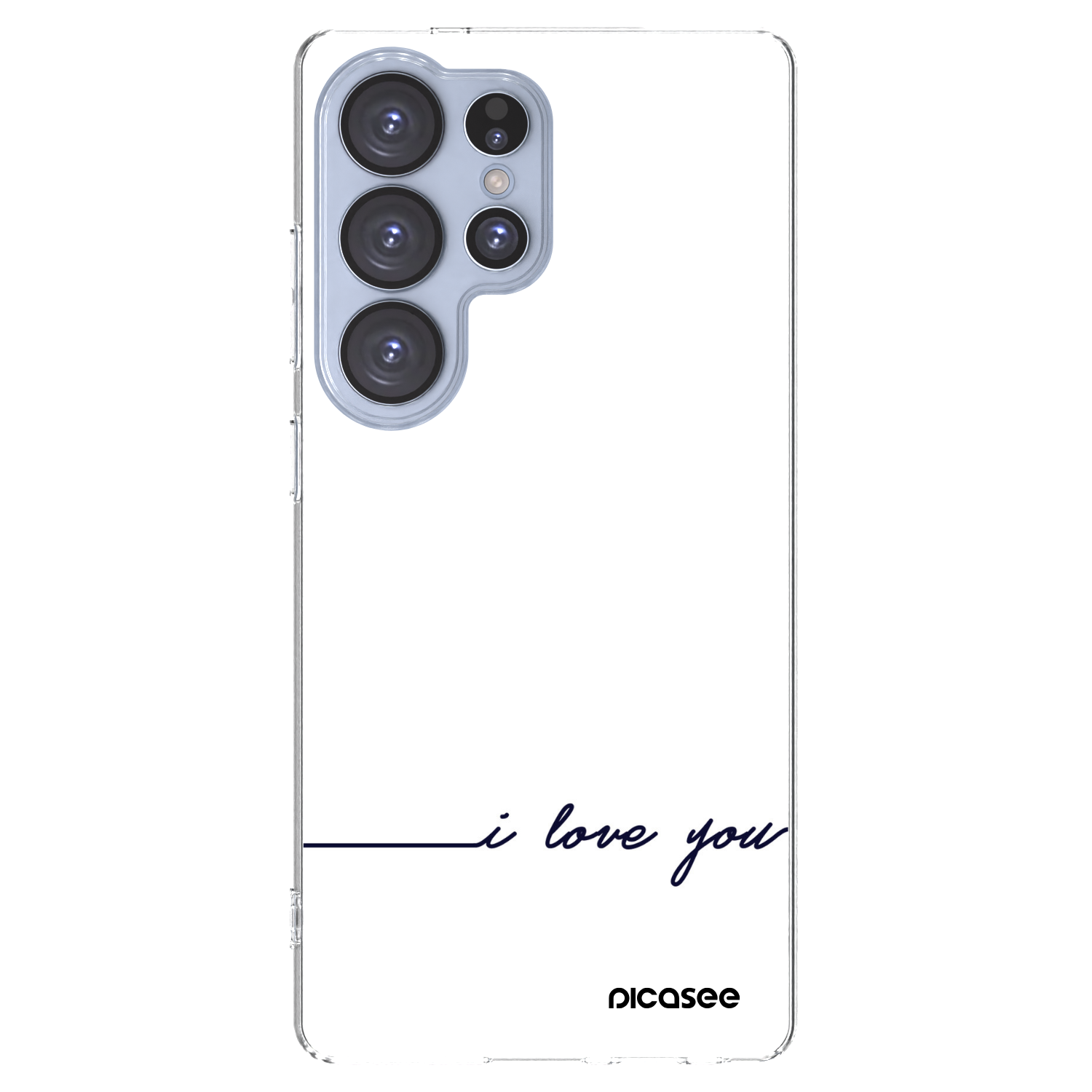 Picasee silikonski prozorni ovitek za Samsung Galaxy S25 Ultra 5G - I love you
