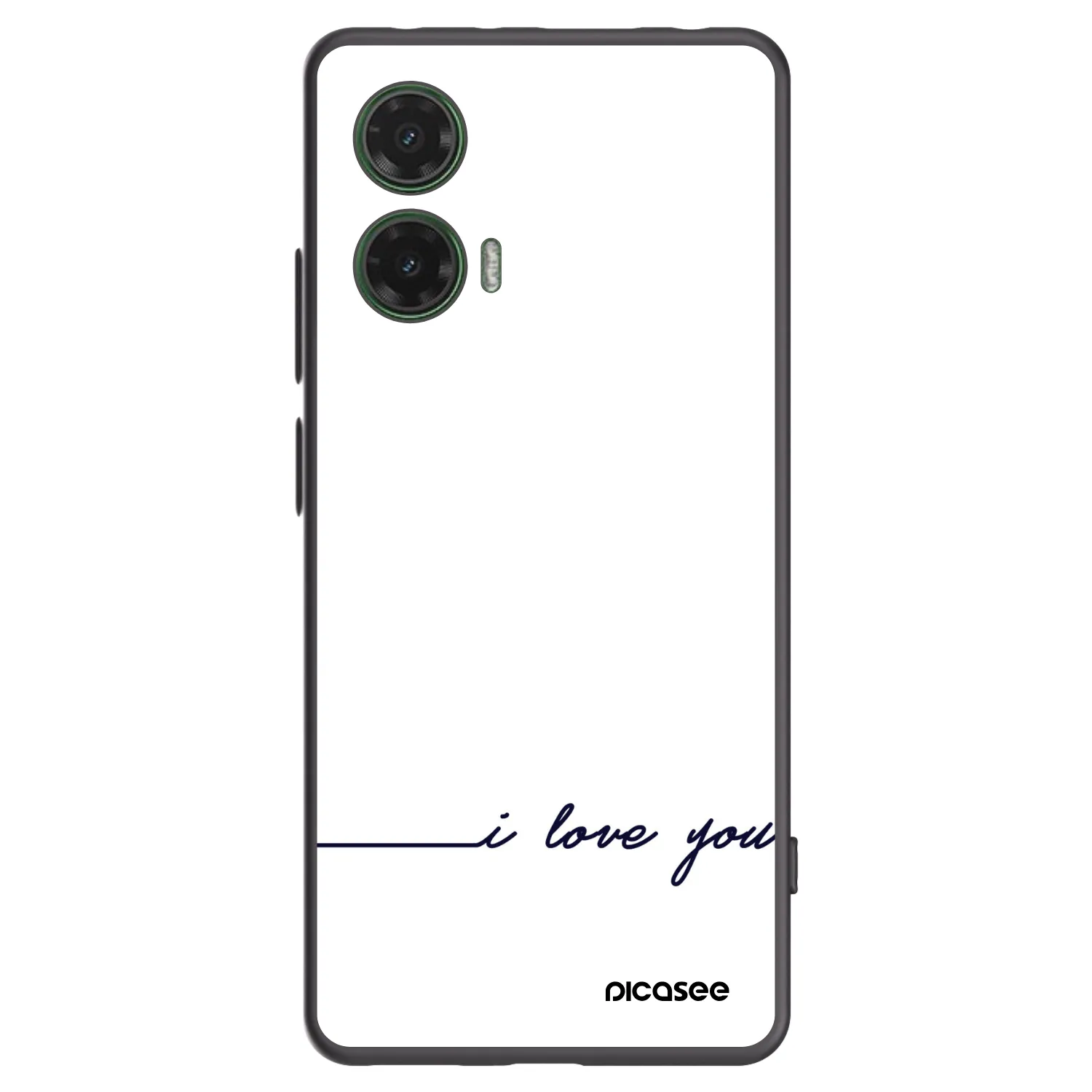 Picasee silikonski črni ovitek za Motorola Moto G35 5G - I love you