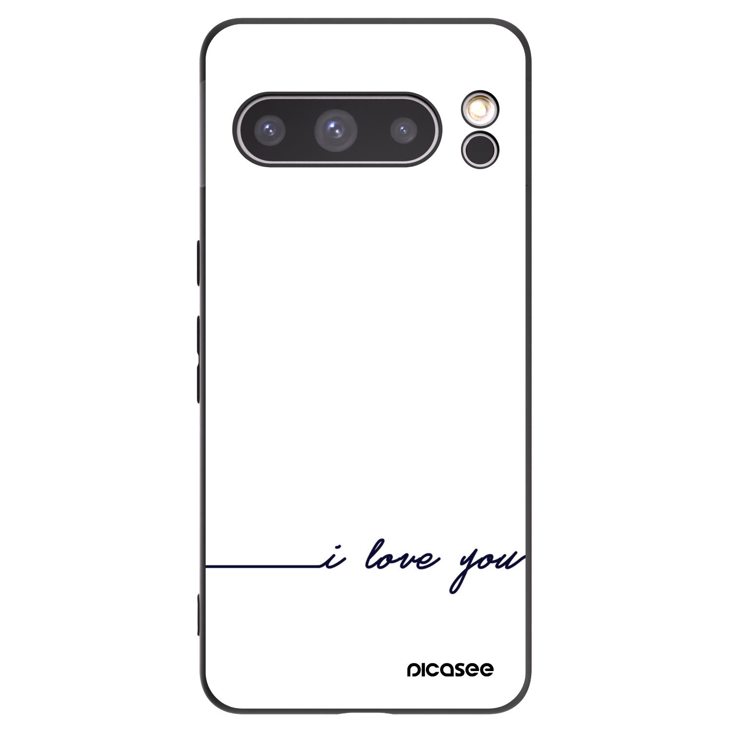 Picasee silikonski črni ovitek za Google Pixel 8 Pro - I love you