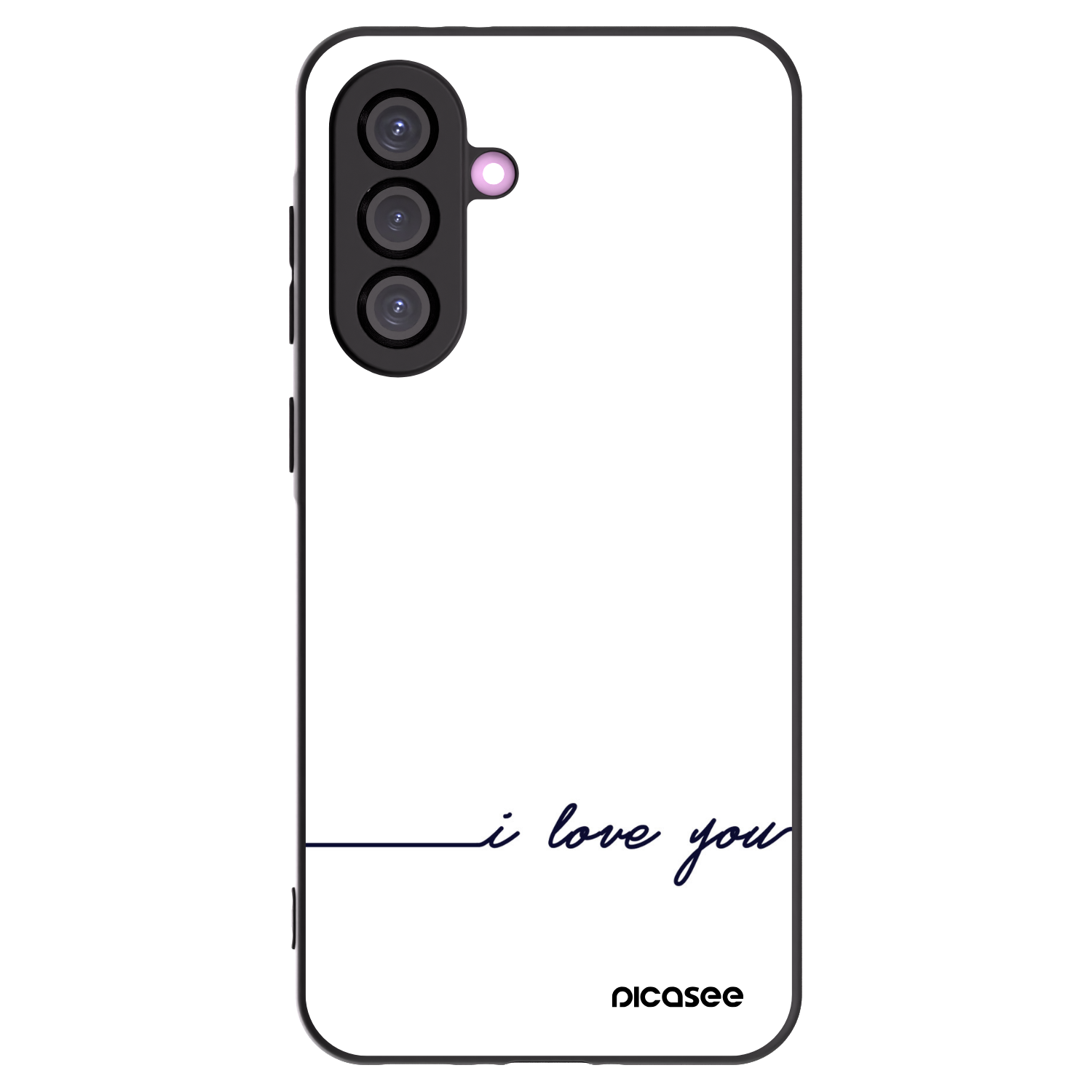 Picasee silikonski črni ovitek za Samsung Galaxy A36 5G - I love you
