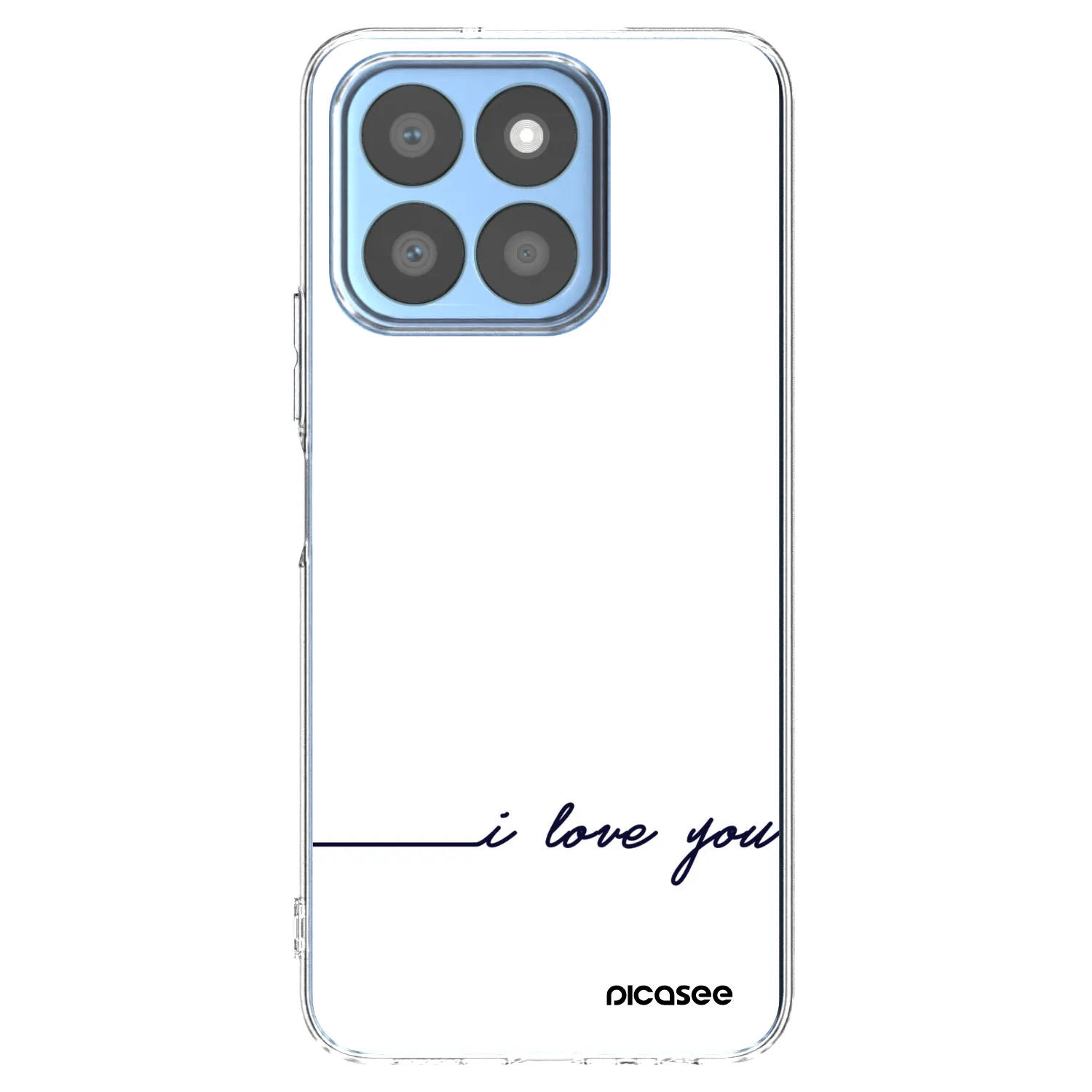 Picasee silikonski prozorni ovitek za Honor X8c - I love you