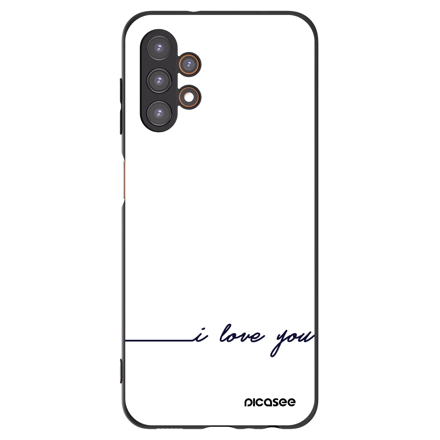 Picasee silikonski črni ovitek za Samsung Galaxy A13 5G - I love you
