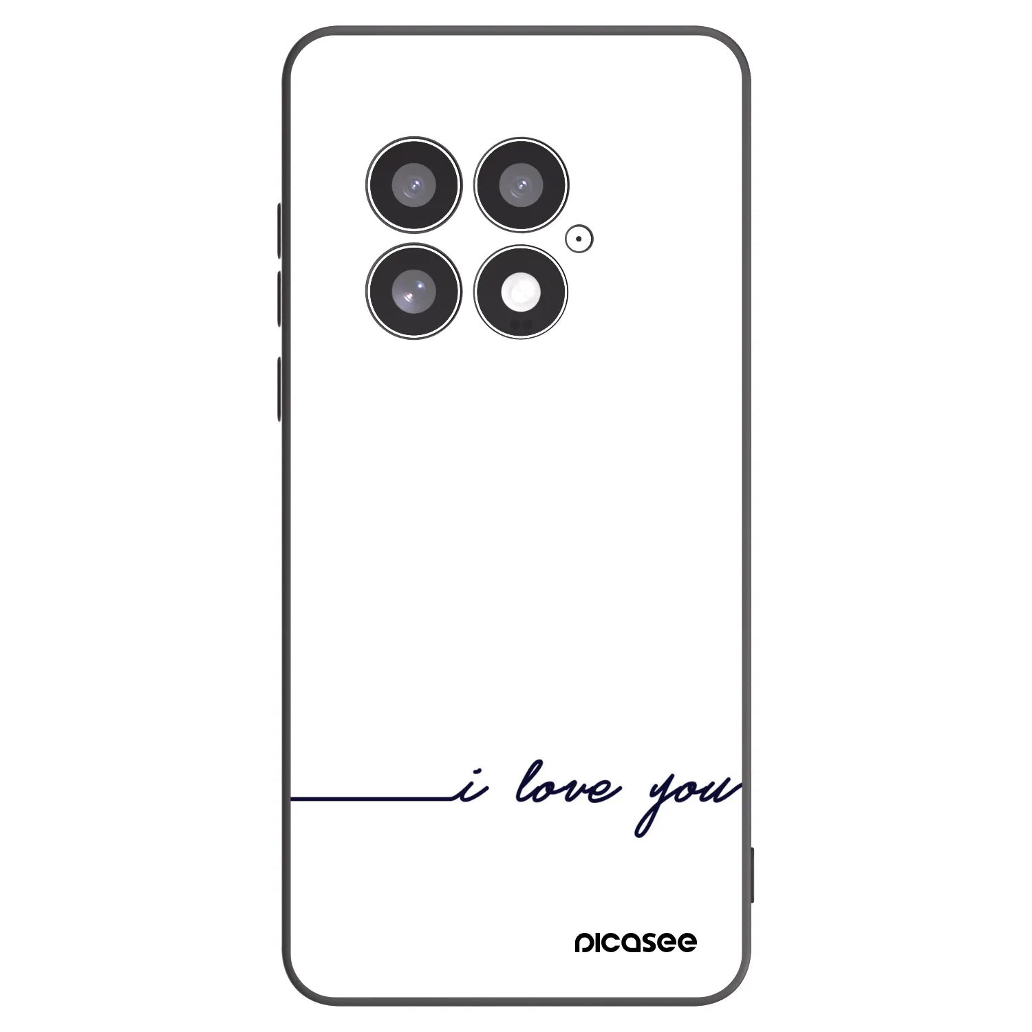 Picasee silikonski črni ovitek za OnePlus 13 5G - I love you