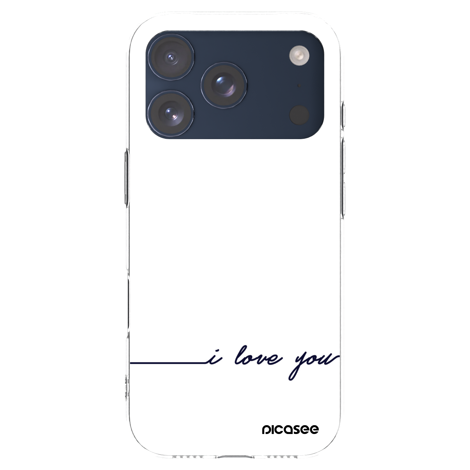 Picasee silikonski prozorni ovitek za Apple iPhone 17 Pro - I love you