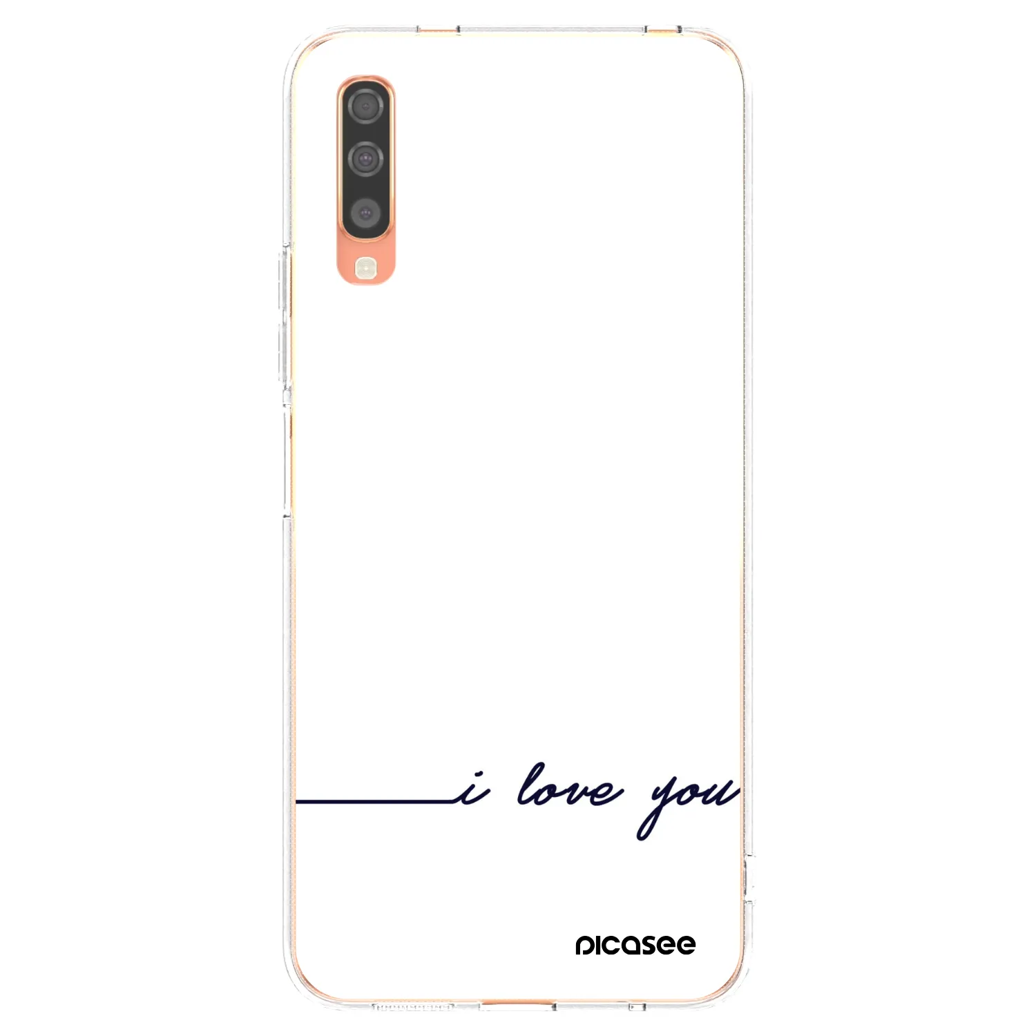 Picasee silikonski prozorni ovitek za Samsung Galaxy A70 A705F - I love you