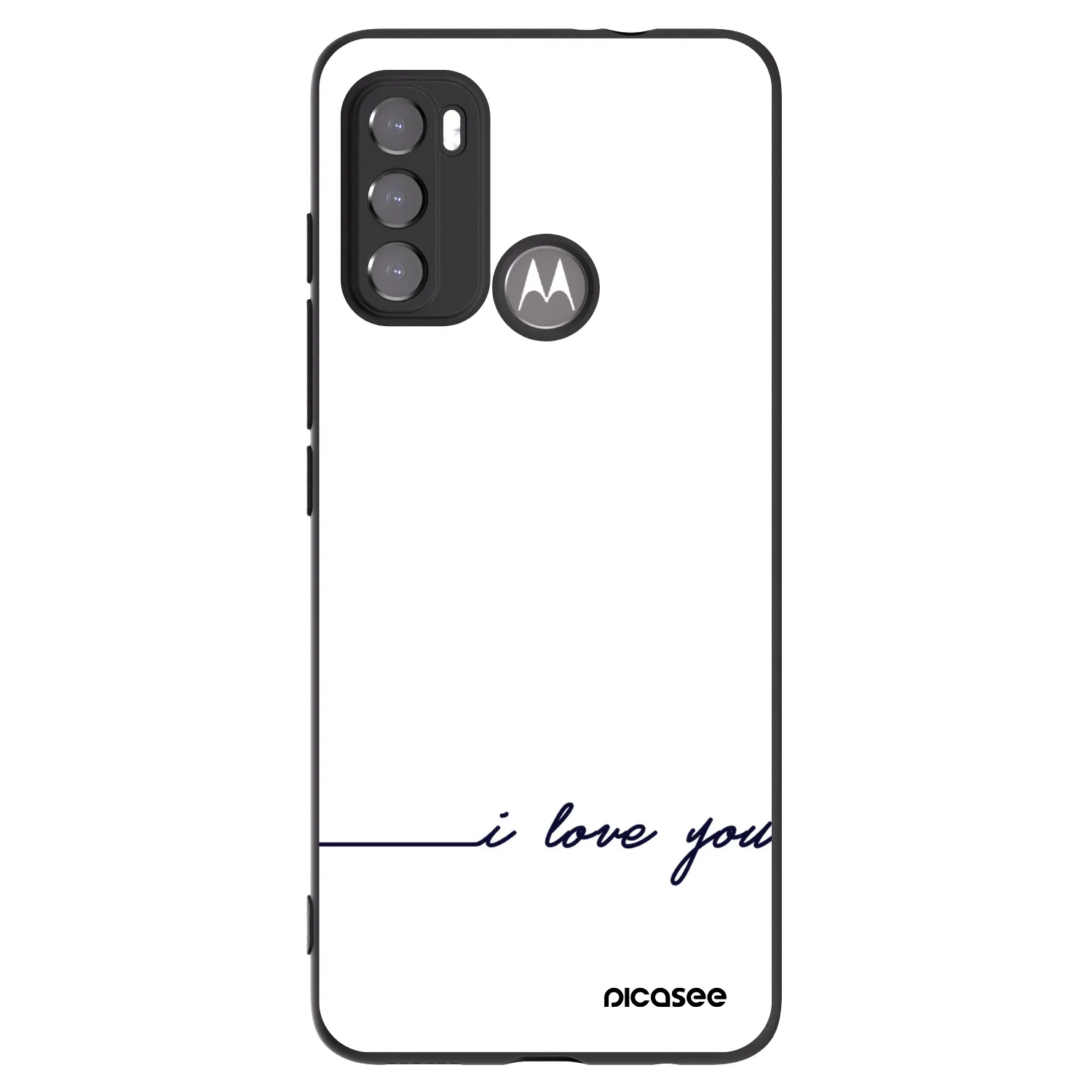 Picasee silikonski črni ovitek za Motorola Edge 60 5G - I love you