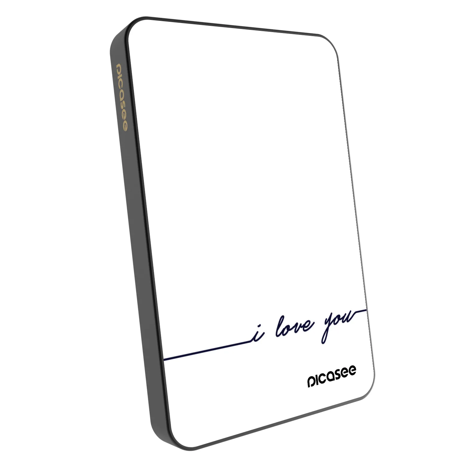 Picasee Prenosna baterija z MagSafe 5 000 mAh Siva - I love you