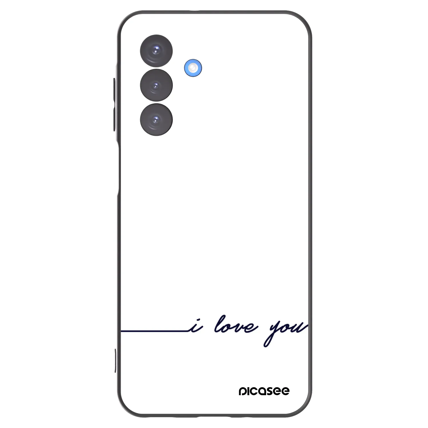 Picasee silikonski črni ovitek za Samsung Galaxy A17 5G - I love you