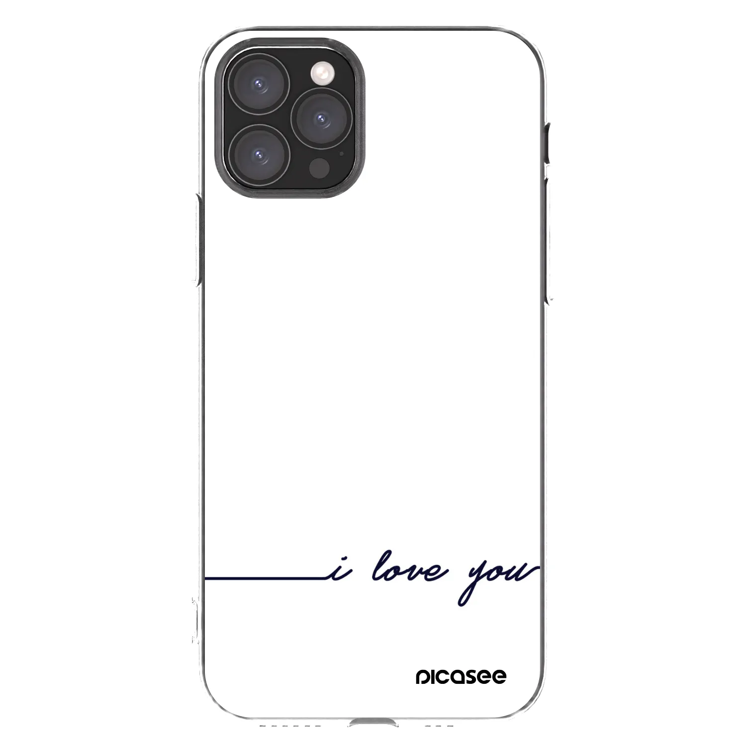 Picasee silikonski prozorni ovitek za Apple iPhone 11 Pro - I love you