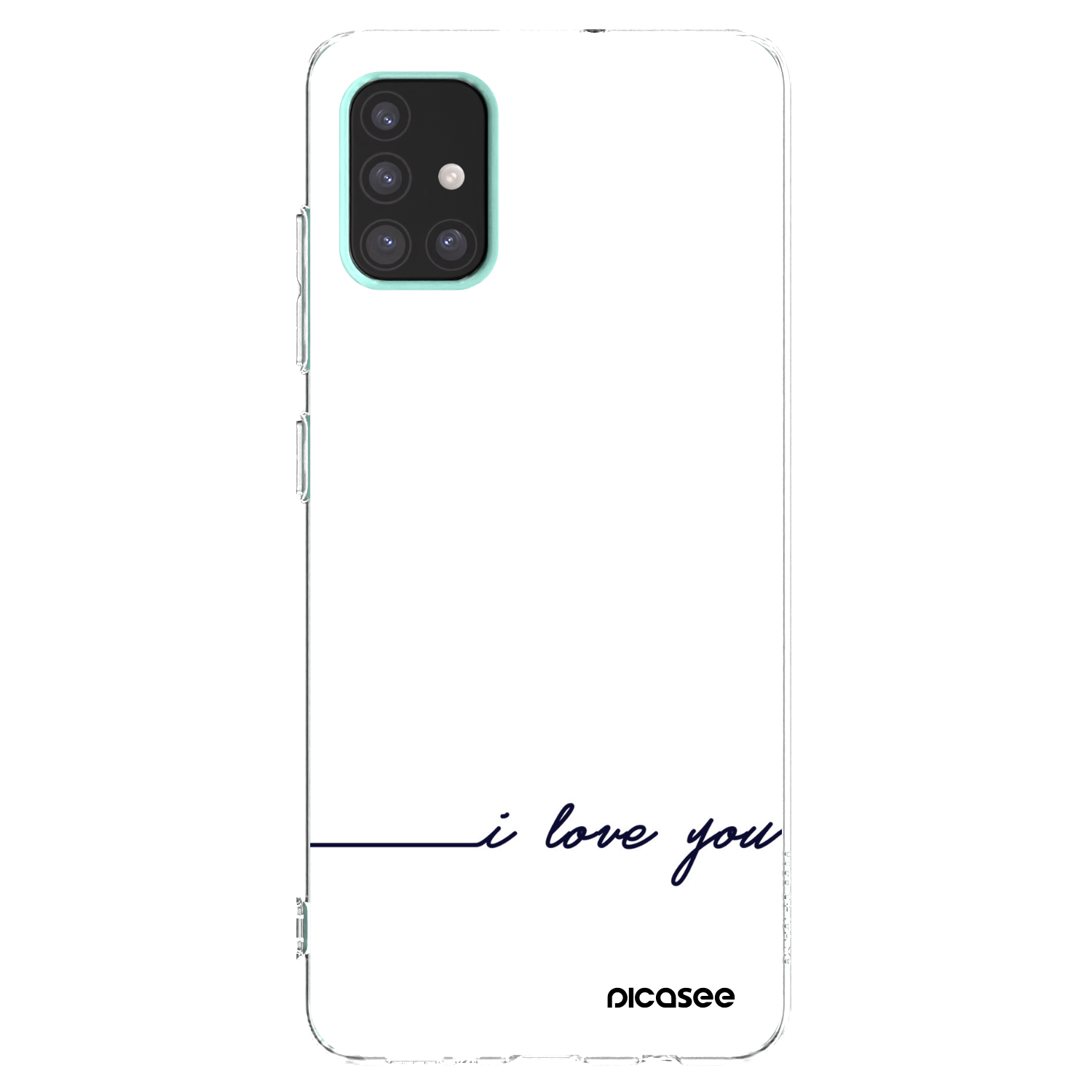 Picasee silikonski prozorni ovitek za Samsung Galaxy A51 A515F - I love you