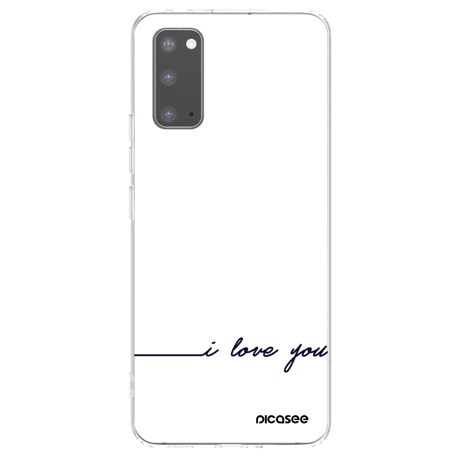 Picasee silikonski prozorni ovitek za Samsung Galaxy S20 G980F - I love you