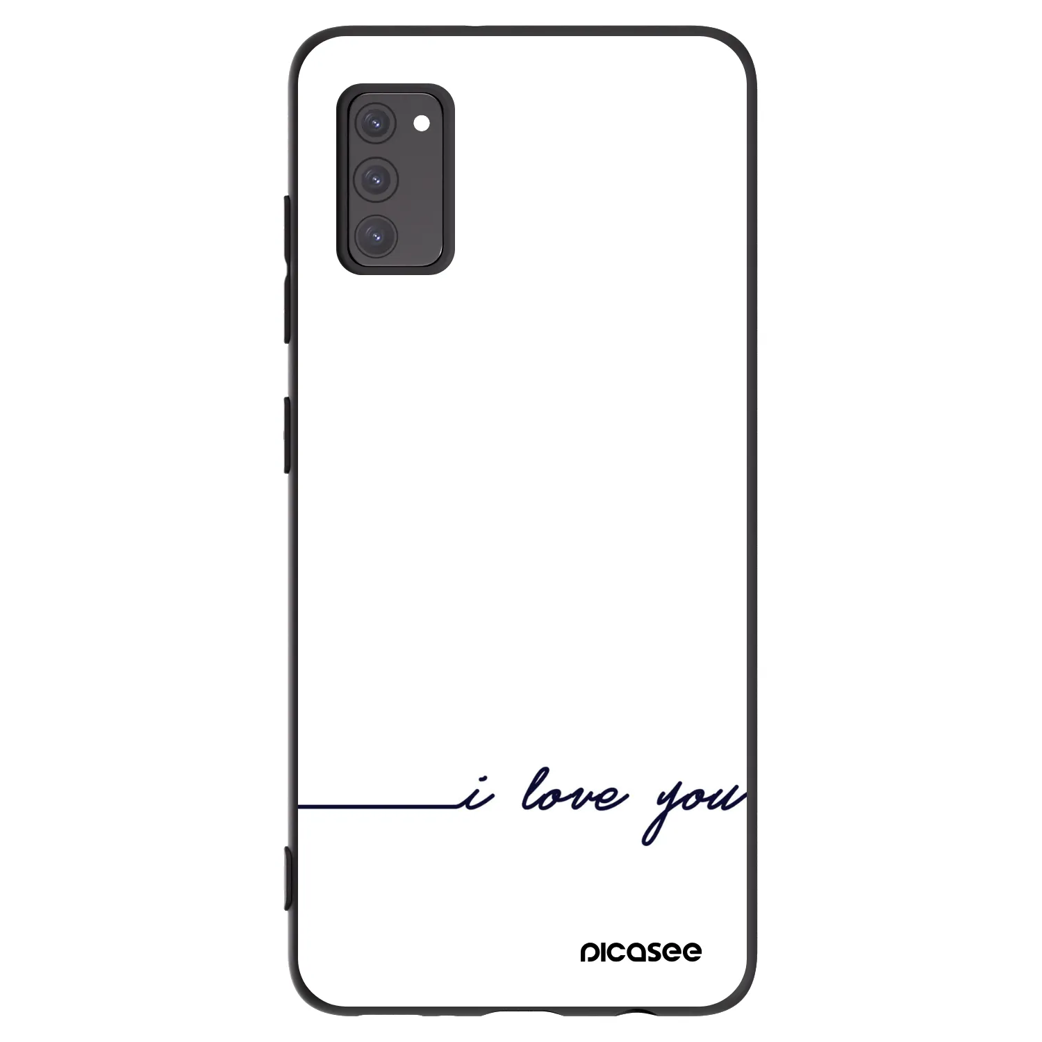 Picasee silikonski črni ovitek za Samsung Galaxy A41 A415F - I love you