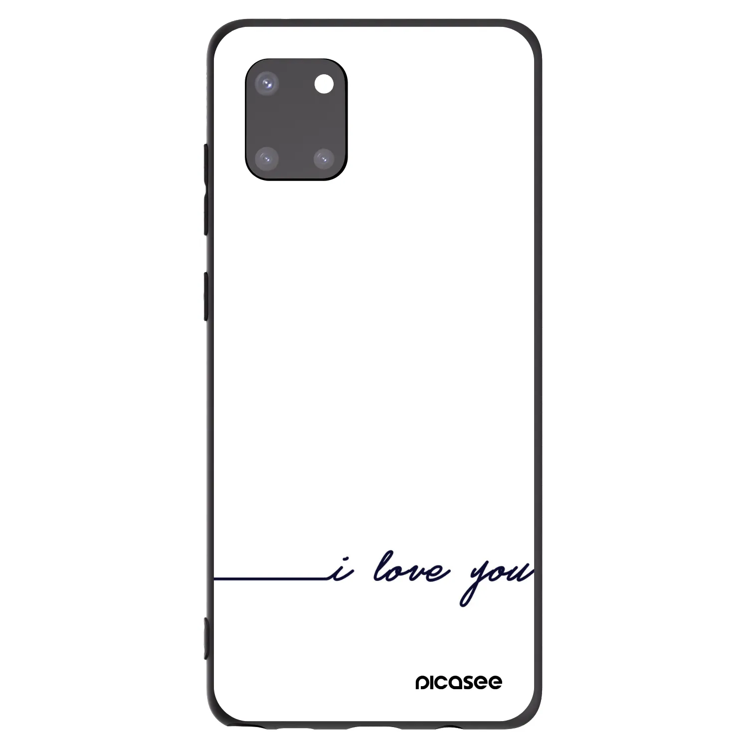 Picasee silikonski črni ovitek za Samsung Galaxy Note 10 Lite N770F - I love you