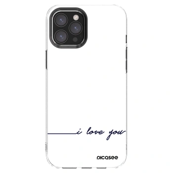 Picasee silikonski prozorni ovitek za Apple iPhone 12 Pro Max - I love you