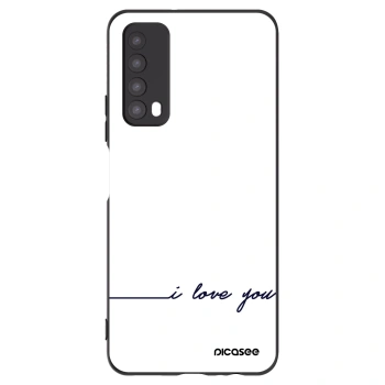 Picasee silikonski črni ovitek za Huawei P Smart 2021 - I love you