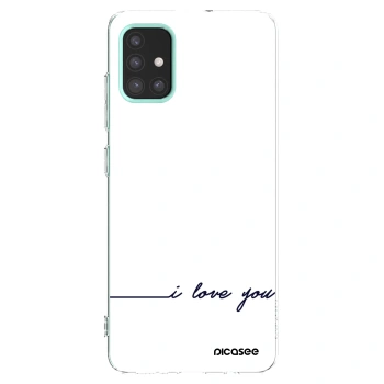 Picasee silikonski prozorni ovitek za Samsung Galaxy M31s - I love you