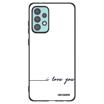 Picasee silikonski črni ovitek za Samsung Galaxy A72 A725F - I love you