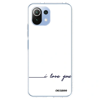 Picasee silikonski prozorni ovitek za Xiaomi Mi 11 Lite - I love you
