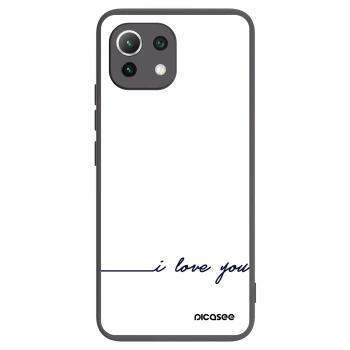 Picasee silikonski črni ovitek za Xiaomi Mi 11 Lite - I love you