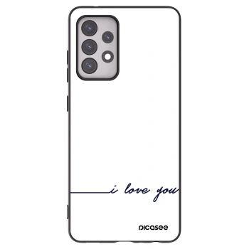 Picasee silikonski črni ovitek za Samsung Galaxy A52s 5G A528B - I love you