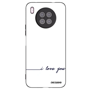 Picasee silikonski črni ovitek za Huawei Nova 8i - I love you